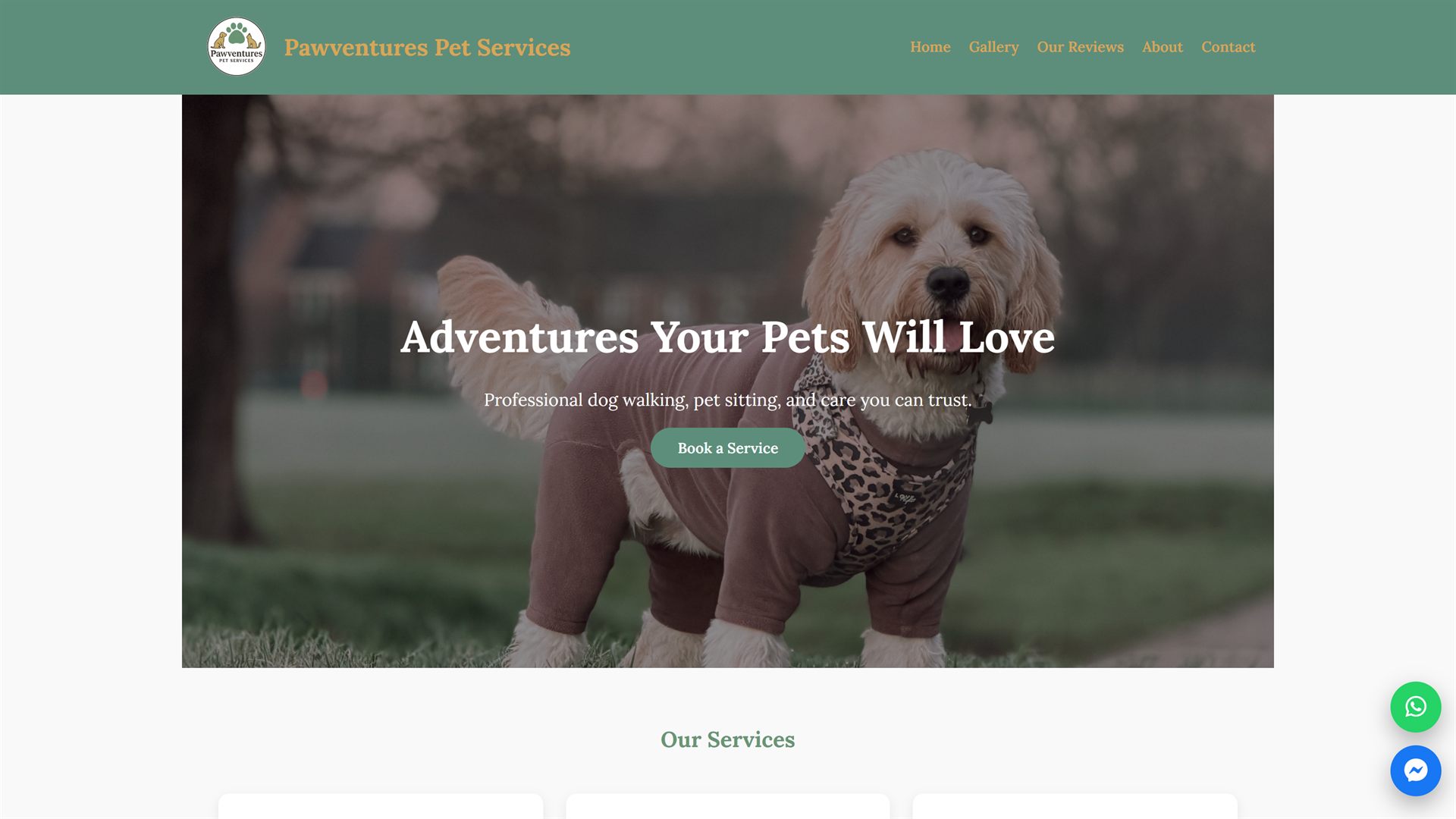 Pawventures Pet Services screenshot 1
